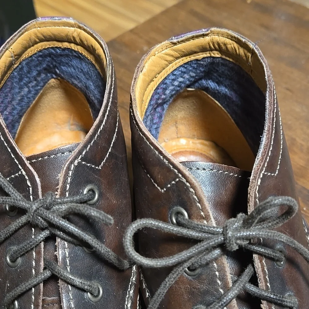 Clarks Men's Dark Brown Chukka Boots Soft Supple Leather Mens 11.5 Suede Detail